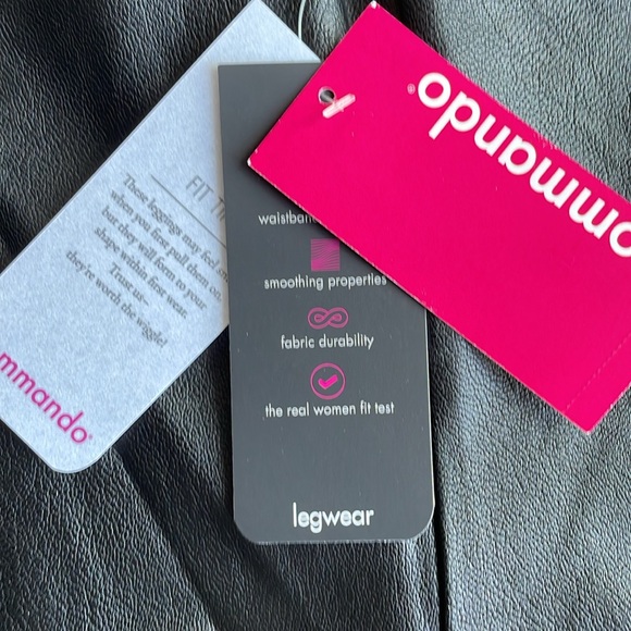 NWT Commando Faux Leather Leggings. Size XL - Picture 4 of 5